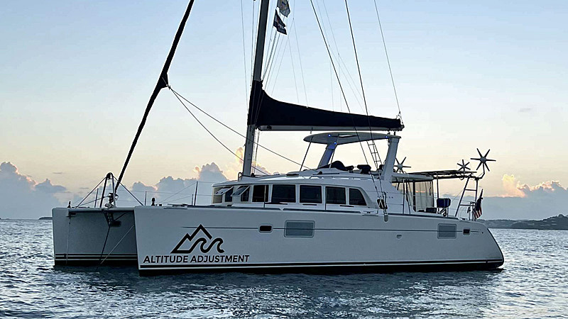 Yacht charter blog - catamaran attitude adjustment