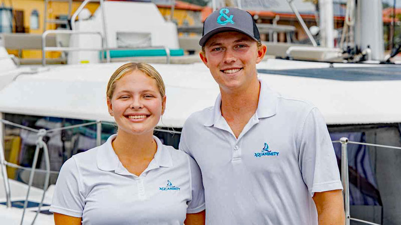 Yacht charter blog - catamaran aquanimity crew