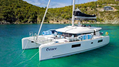 Yacht charter blog - Catamaran GRACE