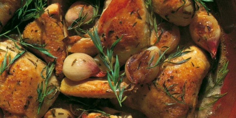 Recipes: Entrees - Chicken with Sherry and Tarragon